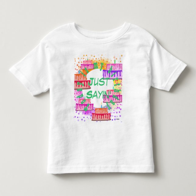 Bebé Camiseta de cumpleaños sólo dice HAMbyWG (Anverso)