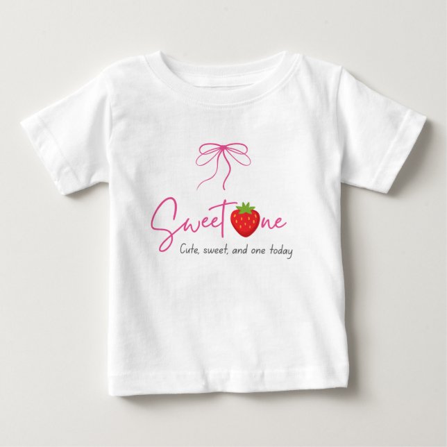 Bebé Camiseta de cumpleaños Sweet One (Anverso)