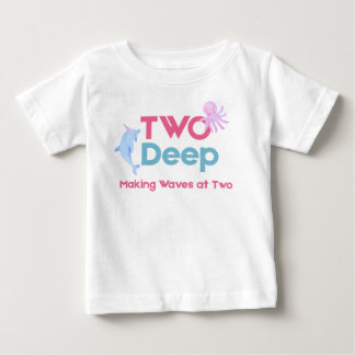 Bebé Camiseta de cumpleaños Two Deep Birthday Girl
