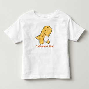 Bebé Camiseta de Cuteosaurs del dinosaurio de Rex del