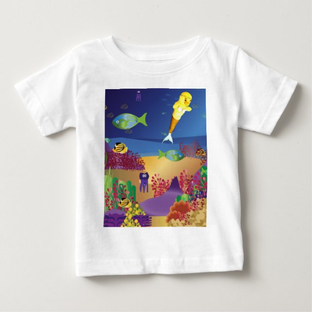 Bebé Camiseta de Danni la Sirena (Anverso)
