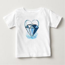 Bebé Camiseta de diamantes para niños