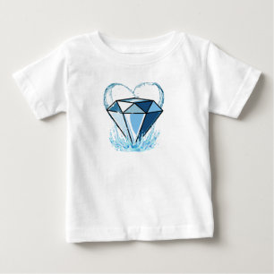 Bebé Camiseta de diamantes para niños