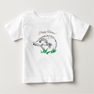 Bebé Camiseta de dibujo de edgehog cúbico