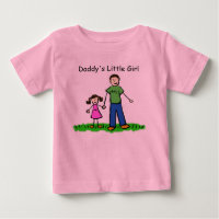 Camiseta de dibujo de niña de papá (Personalizar)