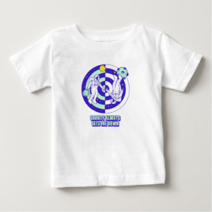 Bebé camiseta de dibujos animados de astronauta de cien