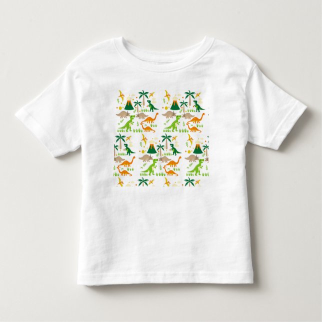 Bebé Camiseta de dinosaurio (Anverso)