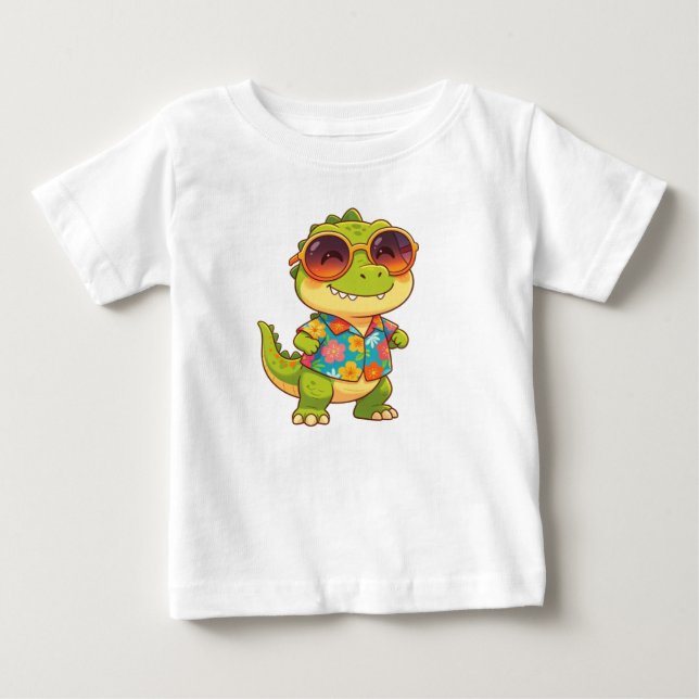 Bebé Camiseta de dinosaurio (Anverso)