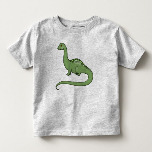 Bebé Camiseta de dinosaurio de cuello largo para niños (Anverso)
