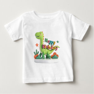 Bebé Camiseta de Dinosaurio de Cumpleaños – Cute Dino p