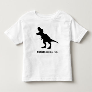 Bebé Camiseta de dinosaurio de la familia Sistersaurus 