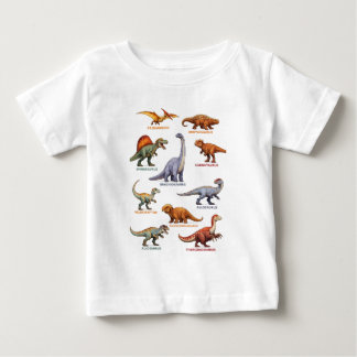 Bebé Camiseta de dinosaurios para niños – Nombres de di