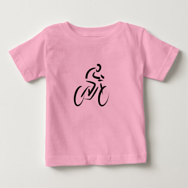 Bebé Camiseta de diseño de ciclismo de bicicleta (Anverso)