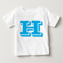 Camiseta de diseño de letras H