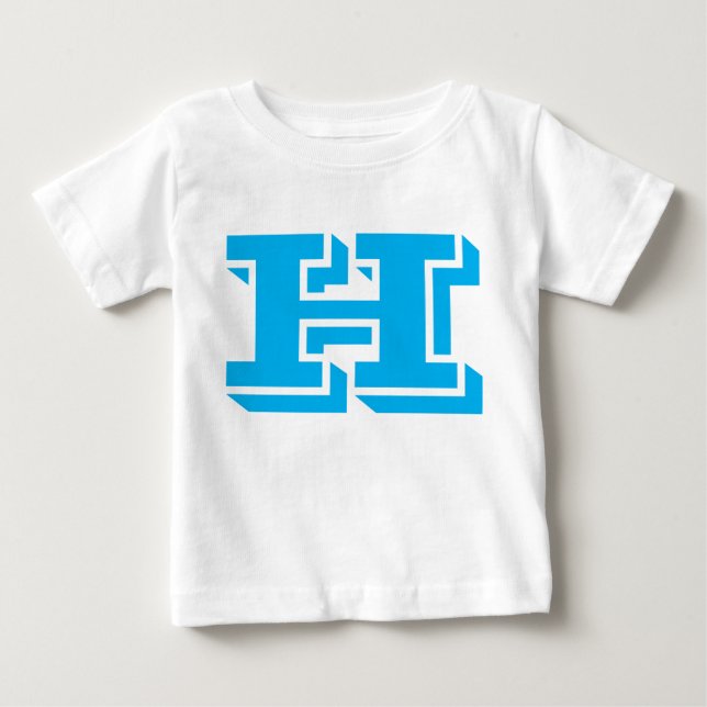 Bebé Camiseta de diseño de letras H (Anverso)