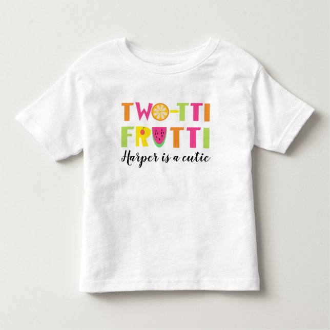 Bebé Camiseta de dos tii Frutti (Anverso)