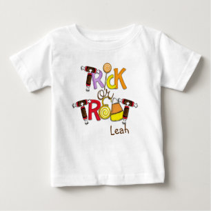 Bebé Camiseta de Dulces de Truco o Trato