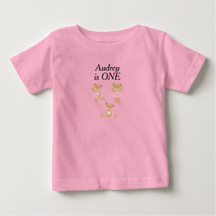 Bebé Camiseta de edad para niños pequeños con monograma