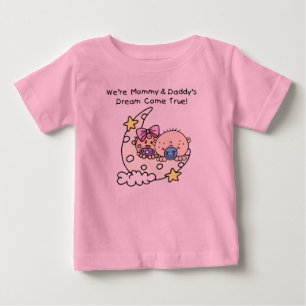 Bebé Camiseta de ensueño de mamá y papá