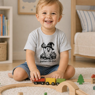 Bebé Camiseta de fantasma para el pequeño de la abuela