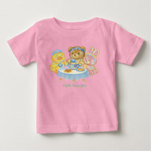 Bebé Camiseta de fiesta de té de juguete adorable para