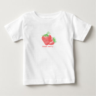 Bebé Camiseta de fresa dulce linda