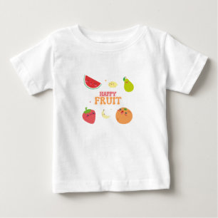 Bebé Camiseta de Fruta Feliz