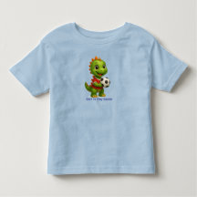 Camiseta de fútbol de dino lindo para niños