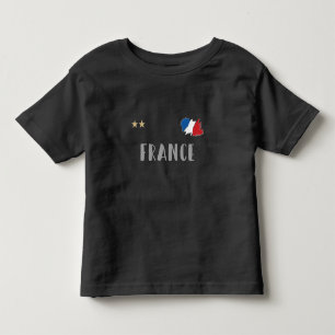 Bebé Camiseta de fútbol de Francia Hincha Bandera franc