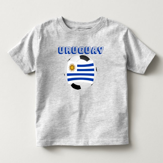 Bebé Camiseta de fútbol de Uruguay (niño pequeño) (Anverso)