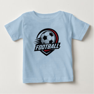 Bebé Camiseta de fútbol para bebé, Tee de pequeña estre