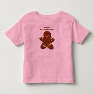 Bebé camiseta de galletas para navidades