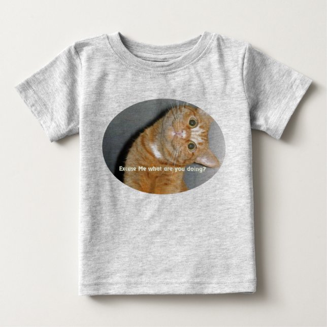 Bebé Camiseta de gato (Anverso)