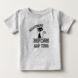 Bebé Camiseta de gato negro de Halloween