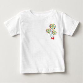 Bebé Camiseta de globo infantil roja, sucia