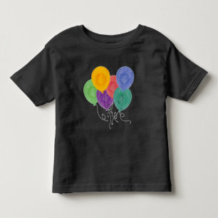 Bebé Camiseta de globos multicolores