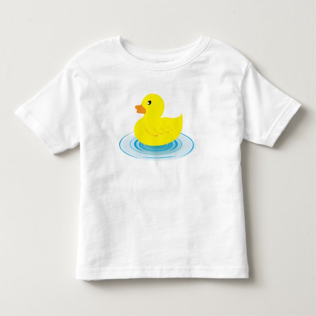 Bebé Camiseta de goma del volante del niño del pato (Anverso)