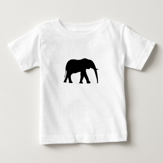 Bebé Camiseta de Graohic del elefante (Anverso)