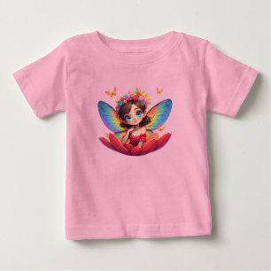 Bebé Camiseta de Hada Princesa Rosa para Niñas Pequeñas