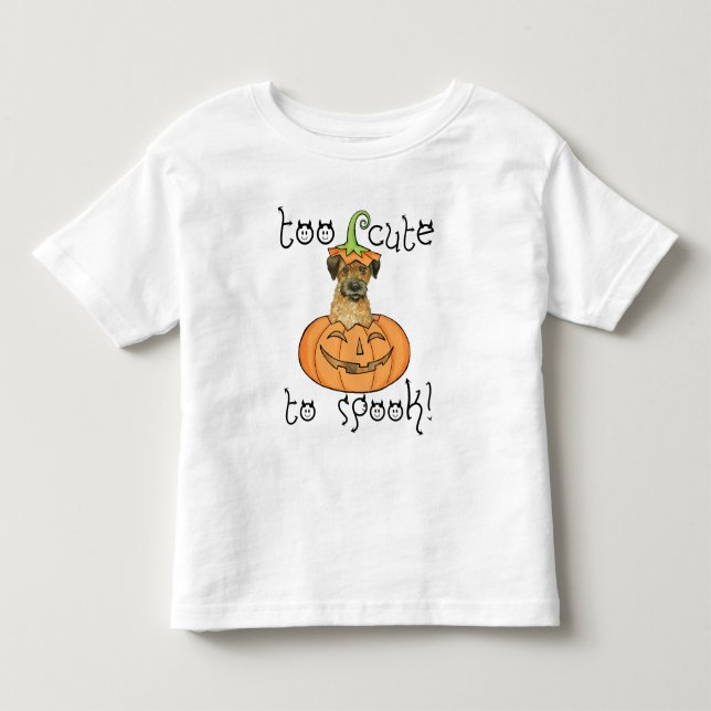 Bebé Camiseta de Halloween Border Terrier (Anverso)