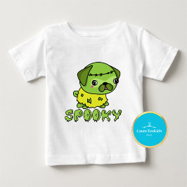 Bebé Camiseta de Halloween con bromista de cachorro pic