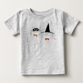 Bebé Camiseta de Halloween con gatos