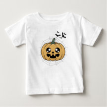 Camiseta de Halloween de calabaza Kawaii linda