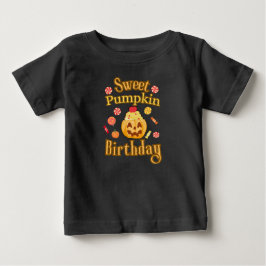 Bebé Camiseta de Halloween de cumpleaños de calabaza du