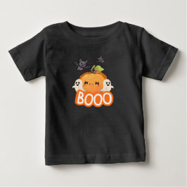 Bebé Camiseta de Halloween de fantasmas de calabaza lin