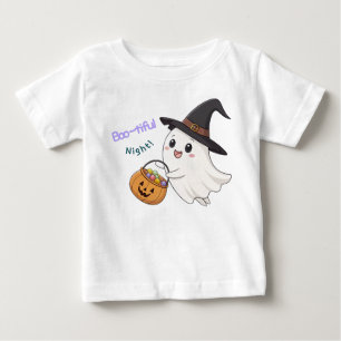 Bebé Camiseta de Halloween de fantasmas lindos para niñ