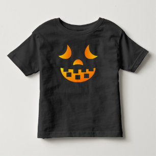 Bebé Camiseta de halloween Jack-o'-lantern Face Toddler