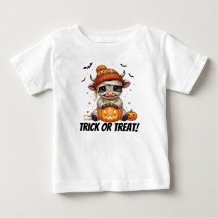 Bebé Camiseta de Halloween para los niños de la vaca de