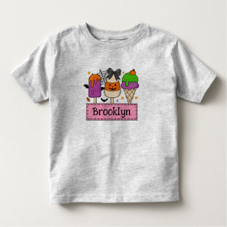 Bebé Camiseta de Halloween para niñas personalizable