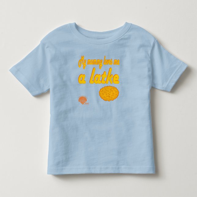 Bebé Camiseta de Hanukkah para niños pequeños - "Mamá m (Anverso)